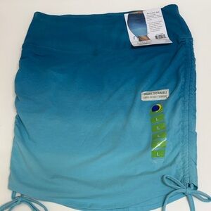 NWT Earth Yoga  Blue Ombre Organic Skirt
